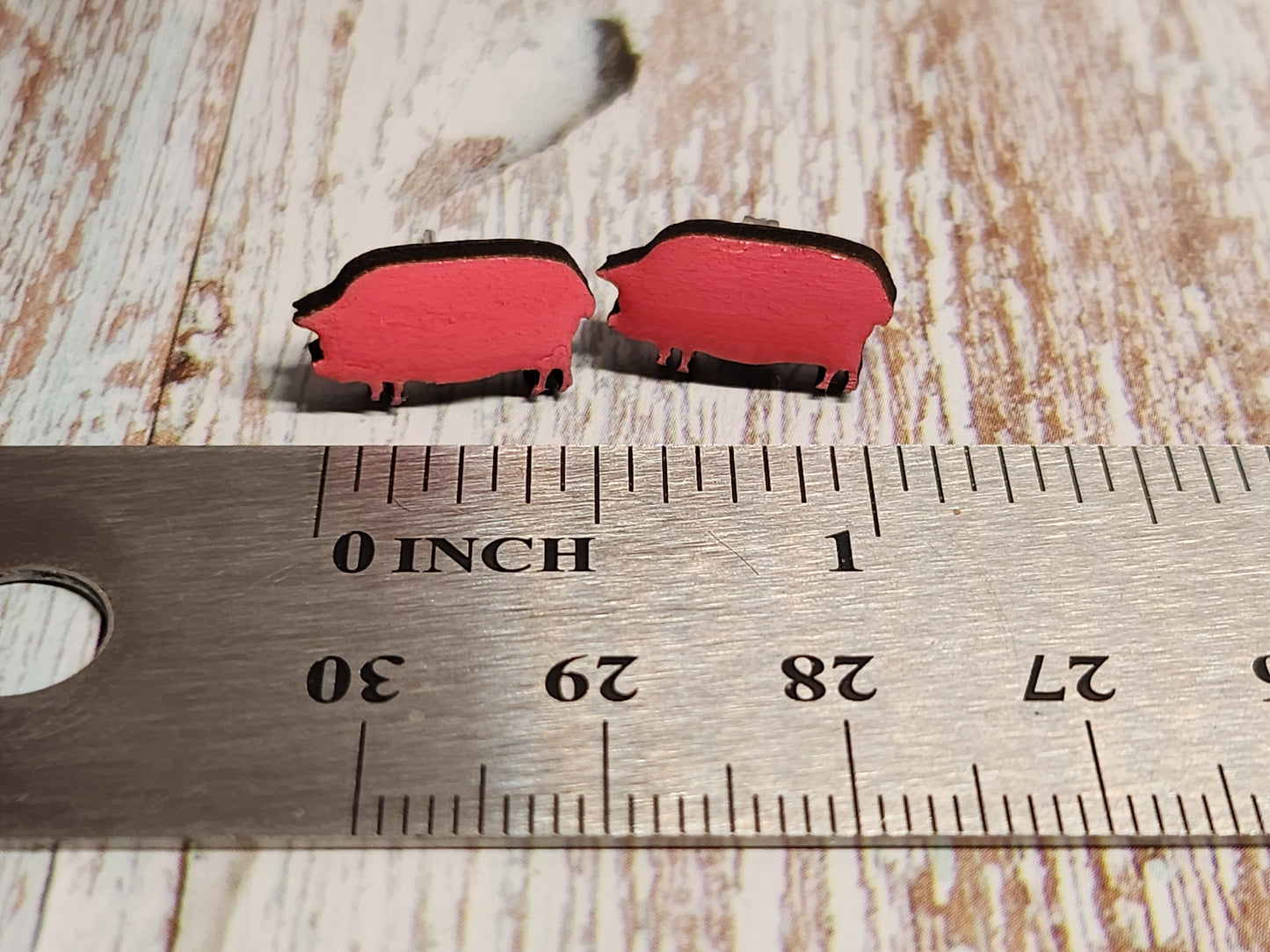 Blue Oak BBQ Stud Earrings-Rogue Magnolia Custom Designs