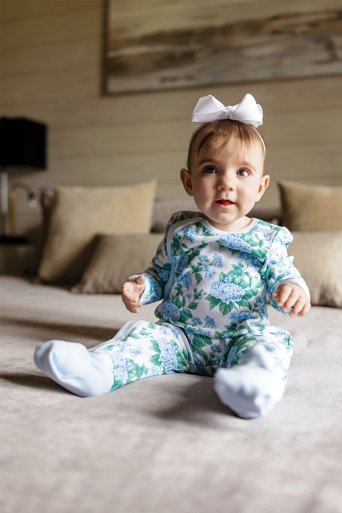 Hydrangea Heaven Organic Cotton Pajama Set-Rogue Magnolia Custom Designs