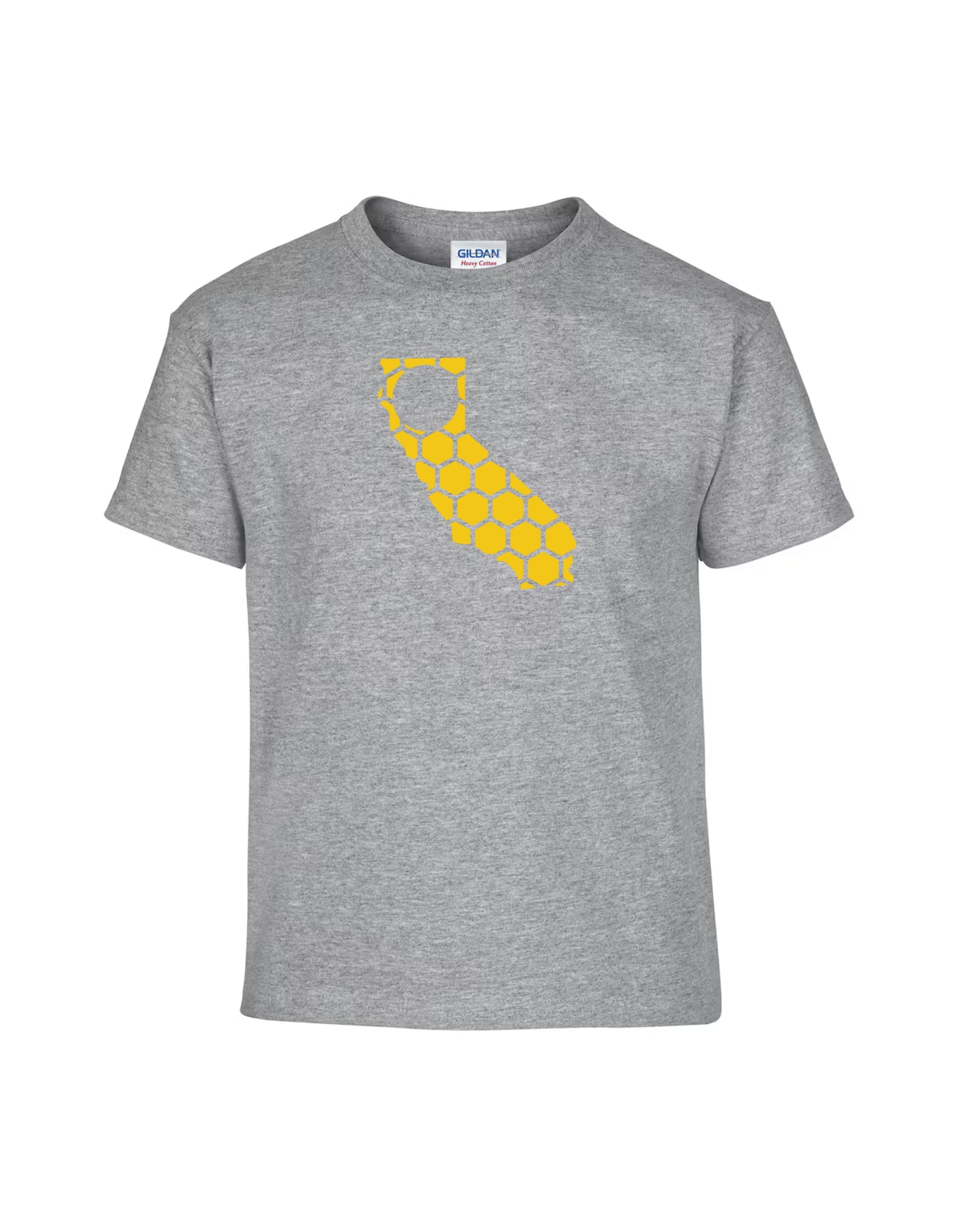 California Honeycomb Crewneck T-Shirt-Rogue Magnolia Custom Designs