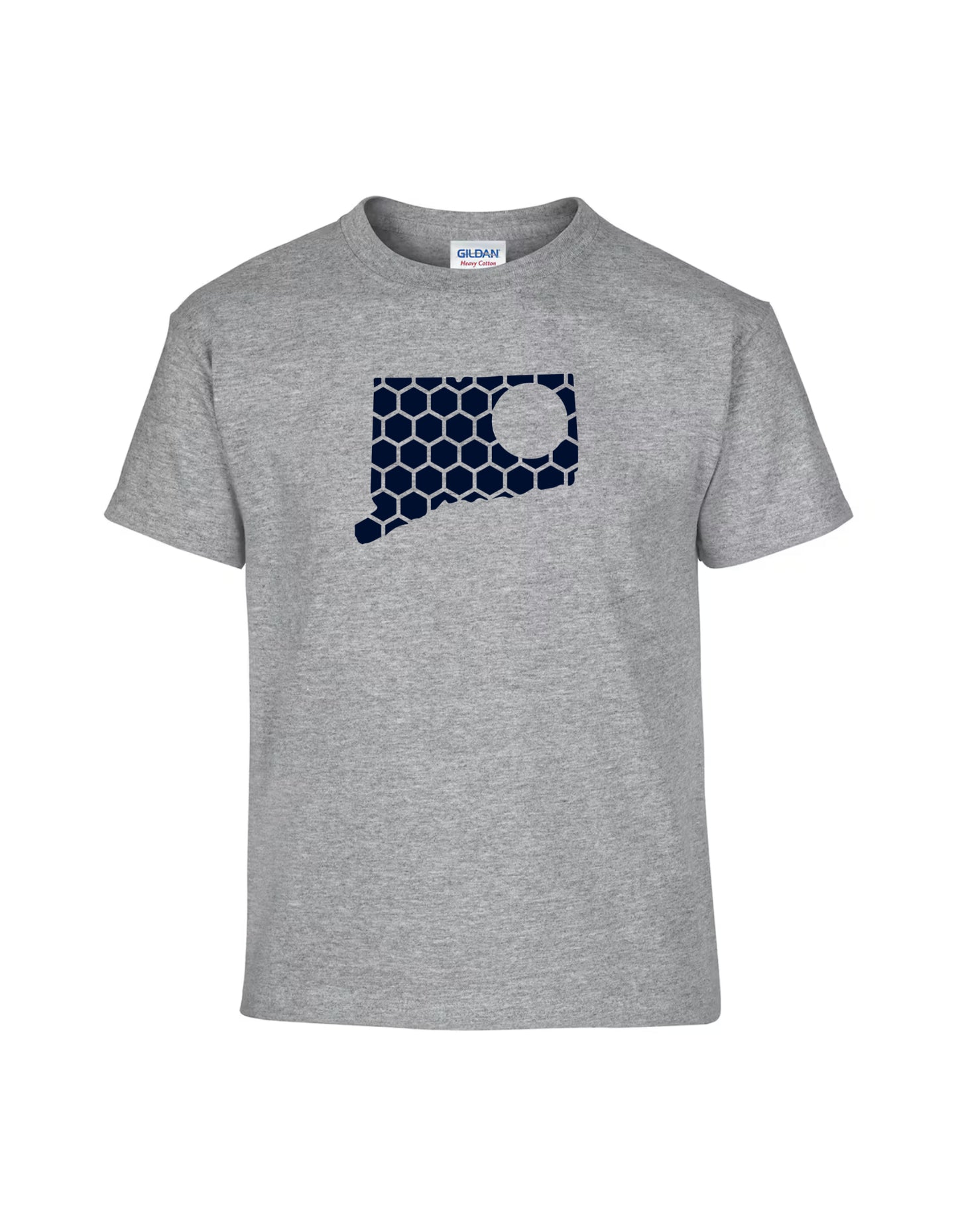 Delaware Honeycomb Crewneck T-Shirt-Rogue Magnolia Custom Designs