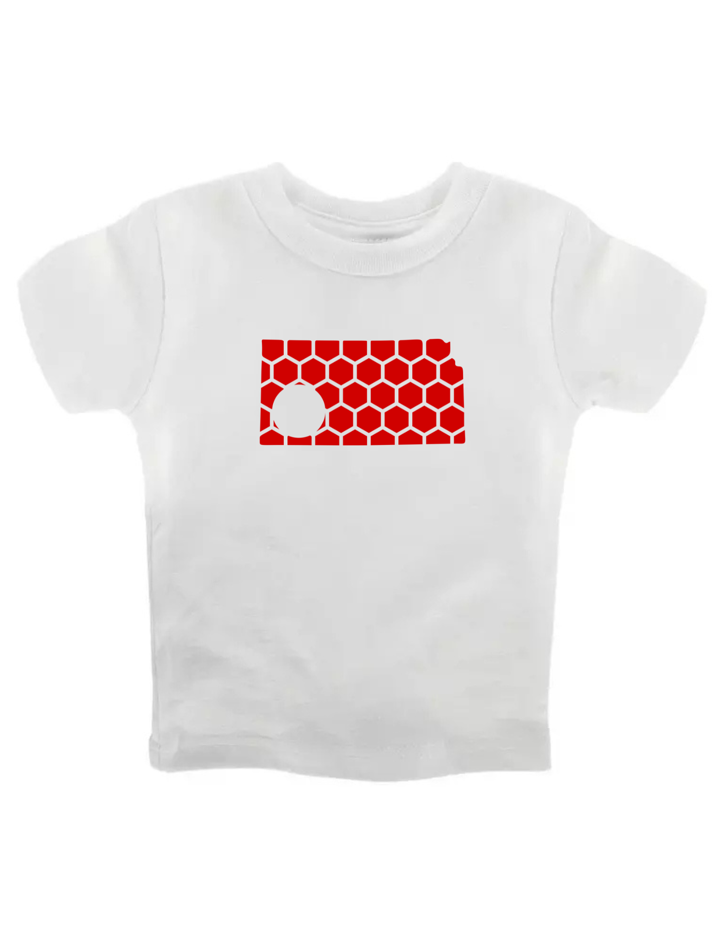 Kansas Honeycomb Crewneck T-Shirt-Rogue Magnolia Custom Designs