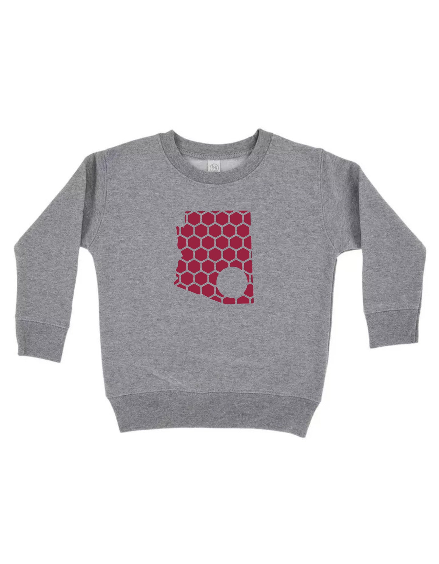 Arizona Honeycomb Monogrammed Sweatshirt-Rogue Magnolia Custom Designs