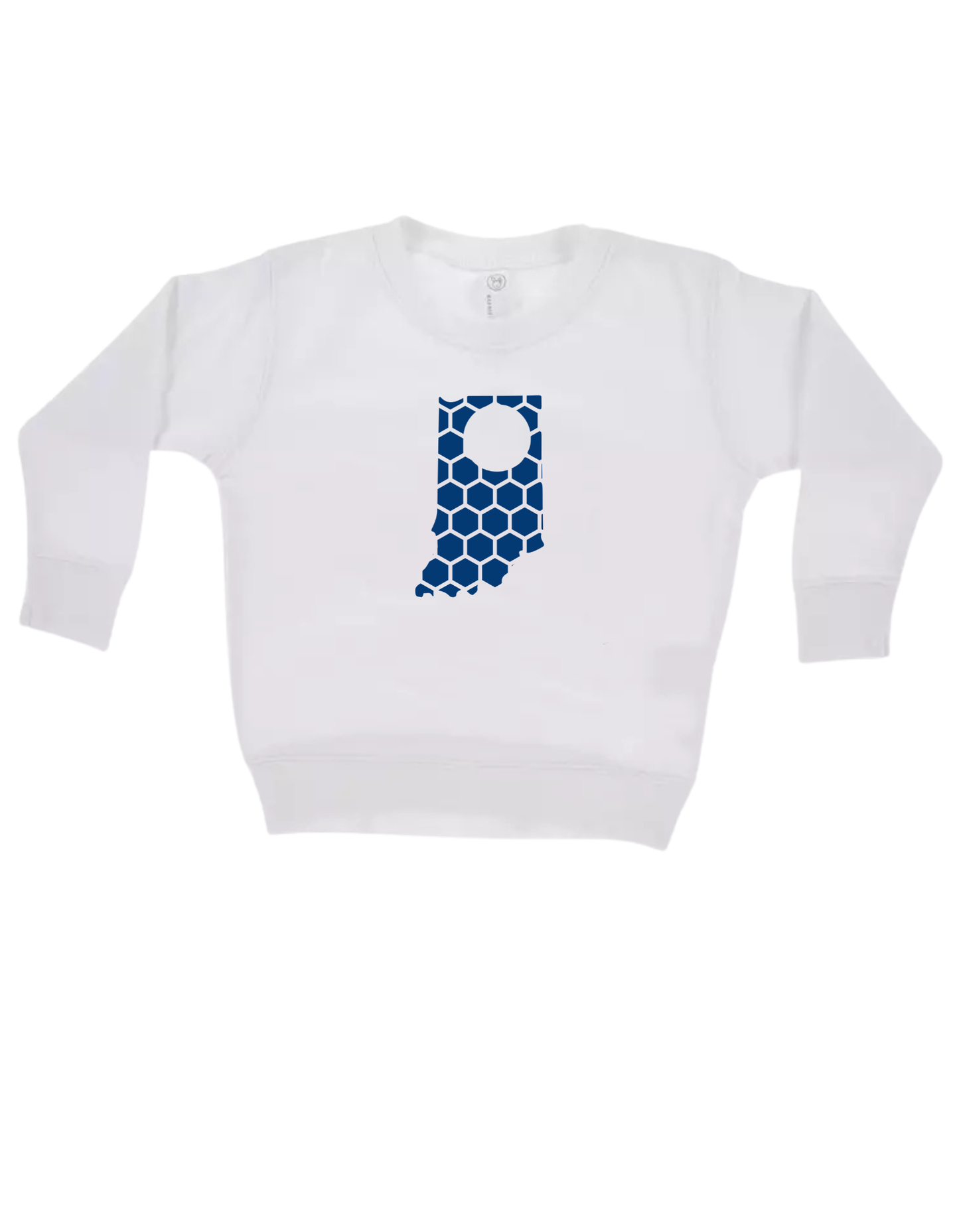 Indiana Honeycomb Monogrammed Sweatshirt-Rogue Magnolia Custom Designs
