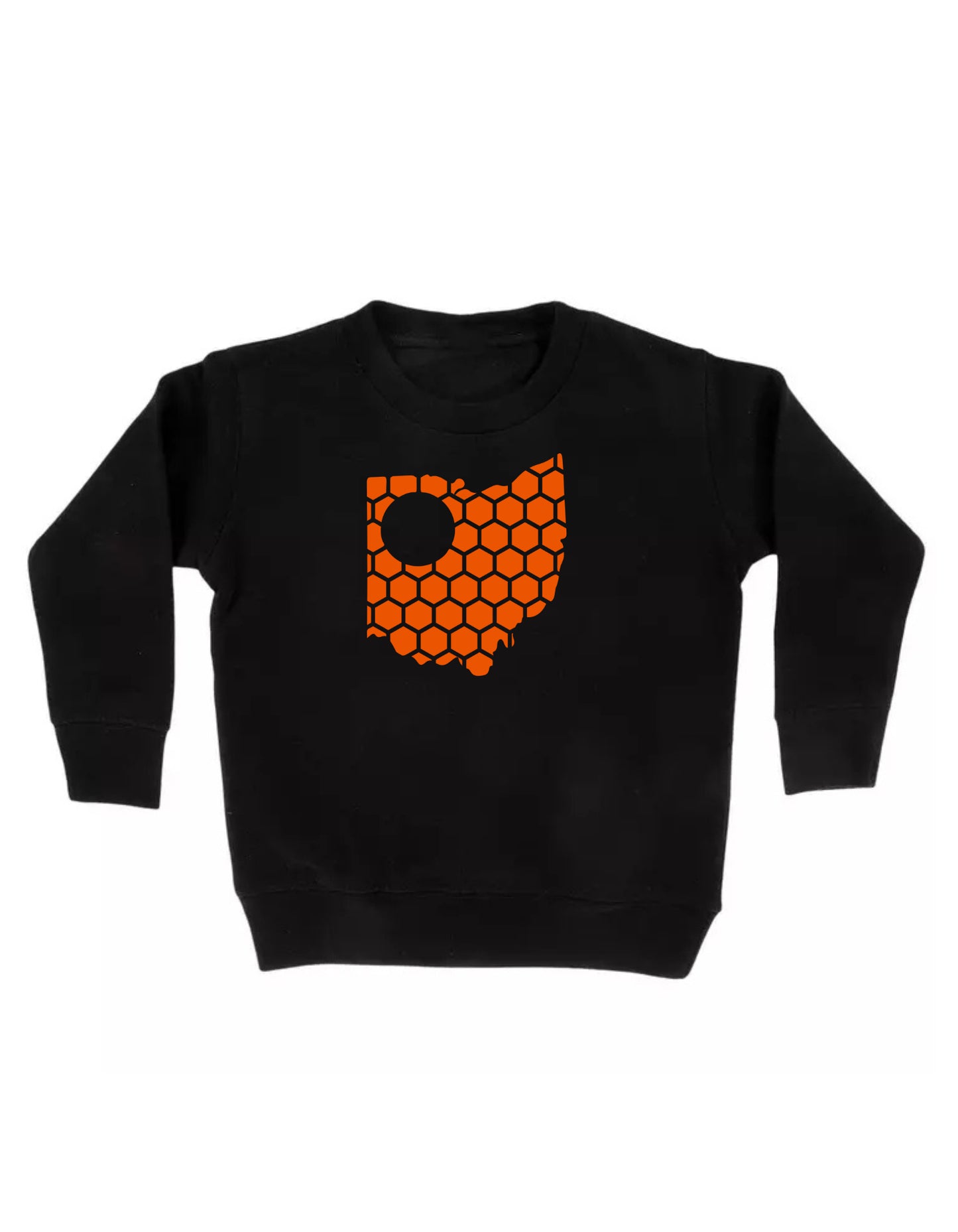 Ohio Honeycomb Monogrammed Sweatshirt-Rogue Magnolia Custom Designs