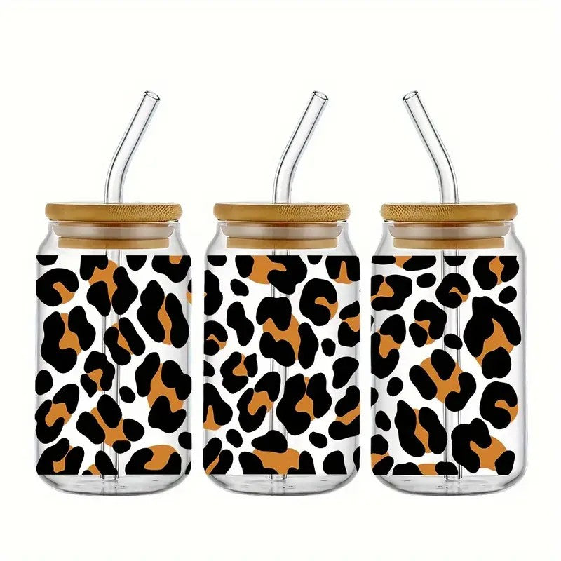 16 Oz. Cheetah / Leopard Print Acrylic Can Cups-Rogue Magnolia Custom Designs
