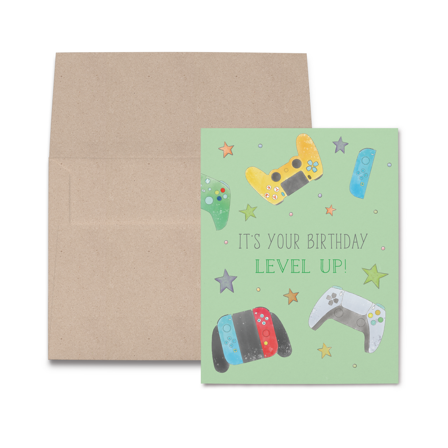 Level Up Birthday Card-Rogue Magnolia Custom Designs