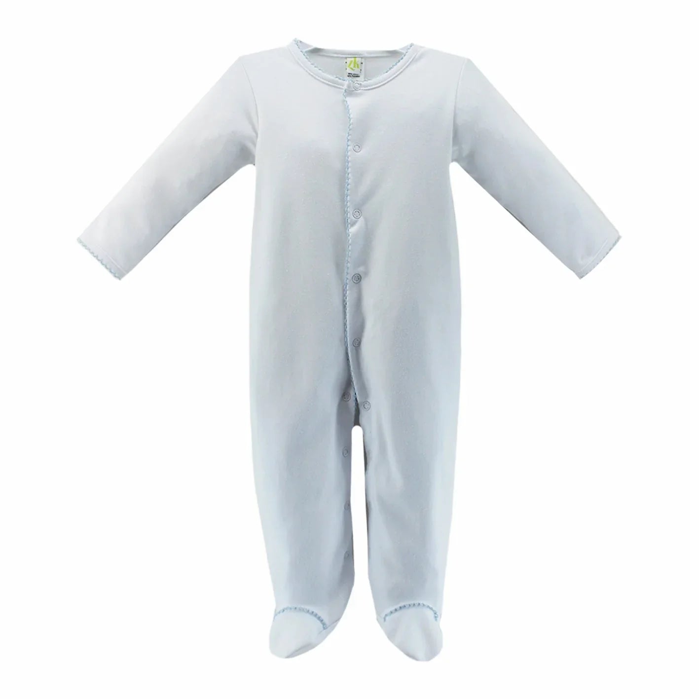 Dover Bubble with Light Blue Picot Trim