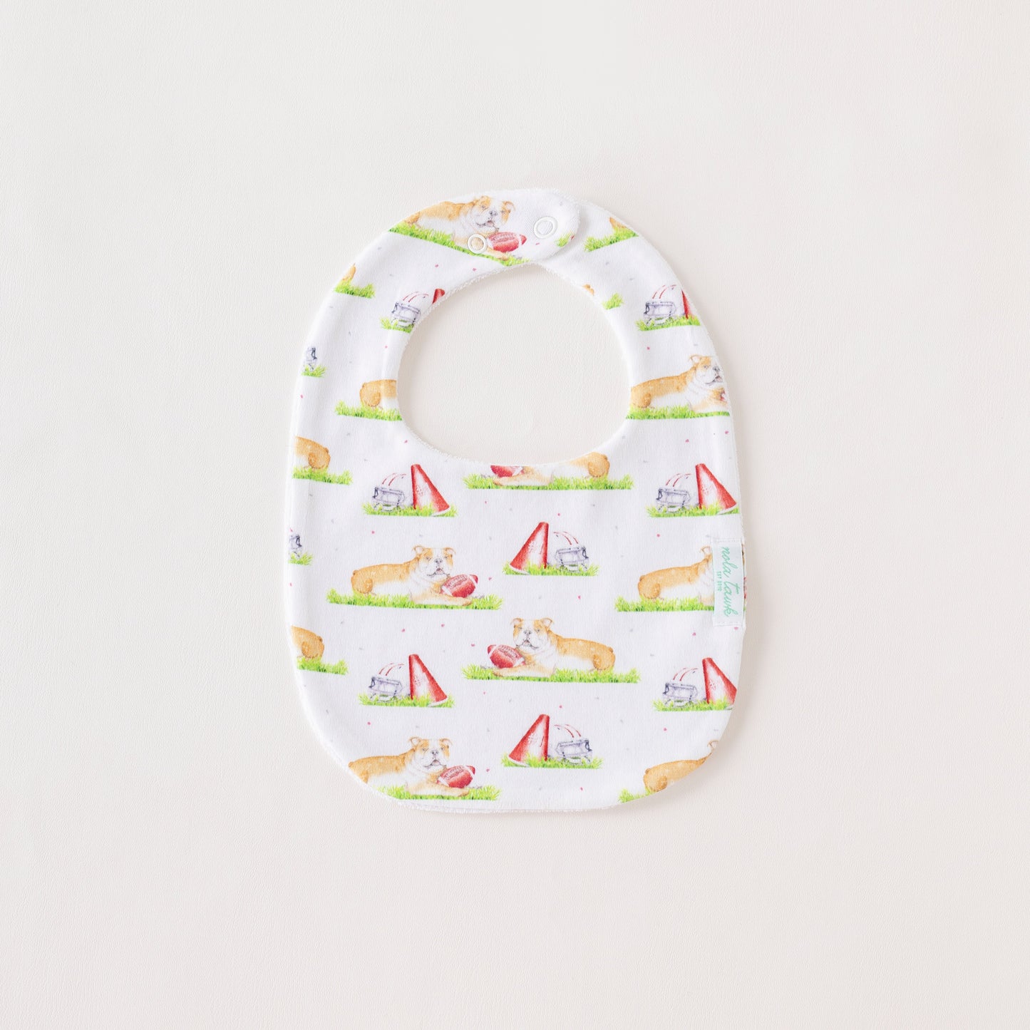 Mascot Mania in Mississippi Organic Cotton Baby Bib-Rogue Magnolia Custom Designs
