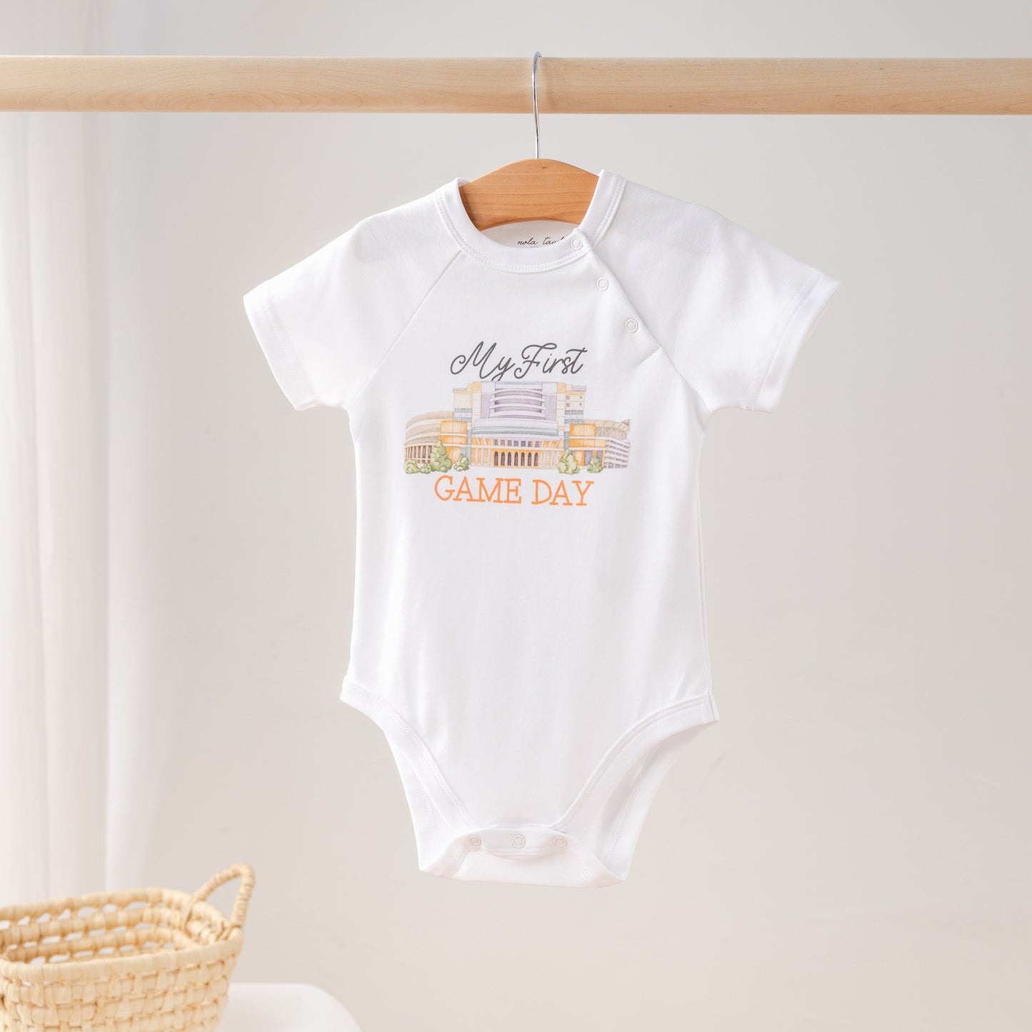 My First Game Day - Tennessee Organic Cotton Onesie-Rogue Magnolia Custom Designs