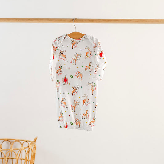 Oh Deer, Christmas is Here! Organic Cotton Pajama Set-Rogue Magnolia Custom Designs