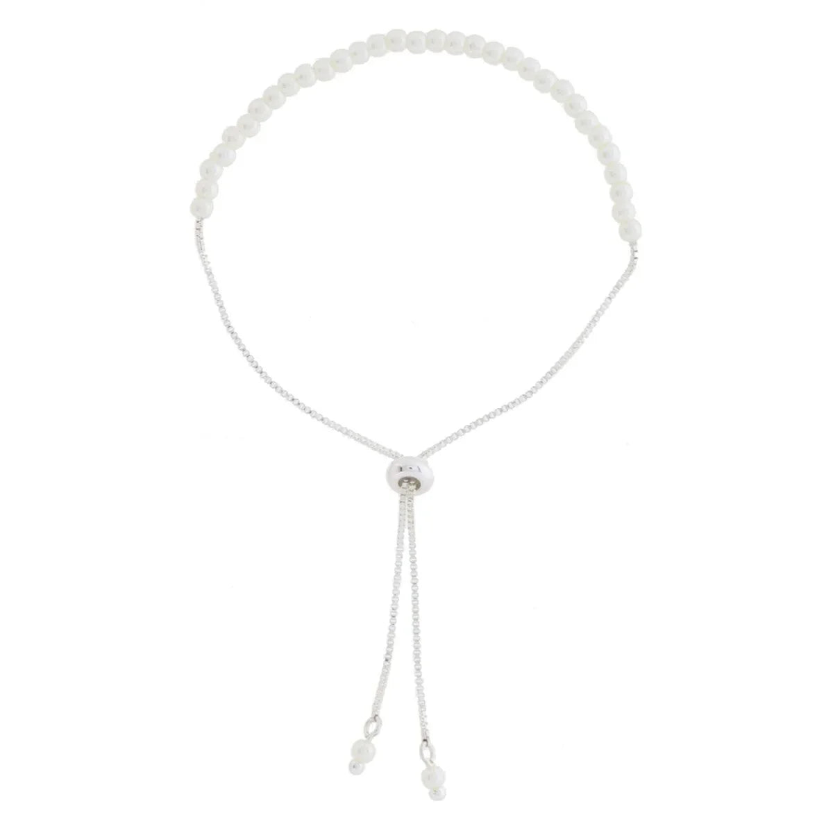 Kids 18K Golden Classic Pearl Bracelet – White Gold