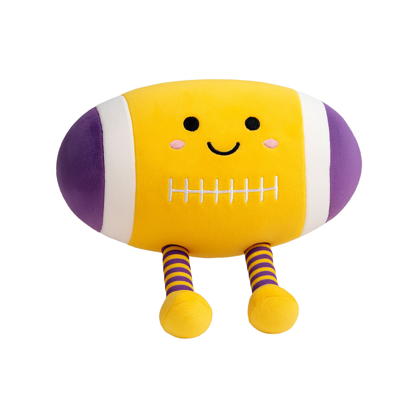 Purple & Gold Football SquishySnuggle Plushie-Rogue Magnolia Custom Designs