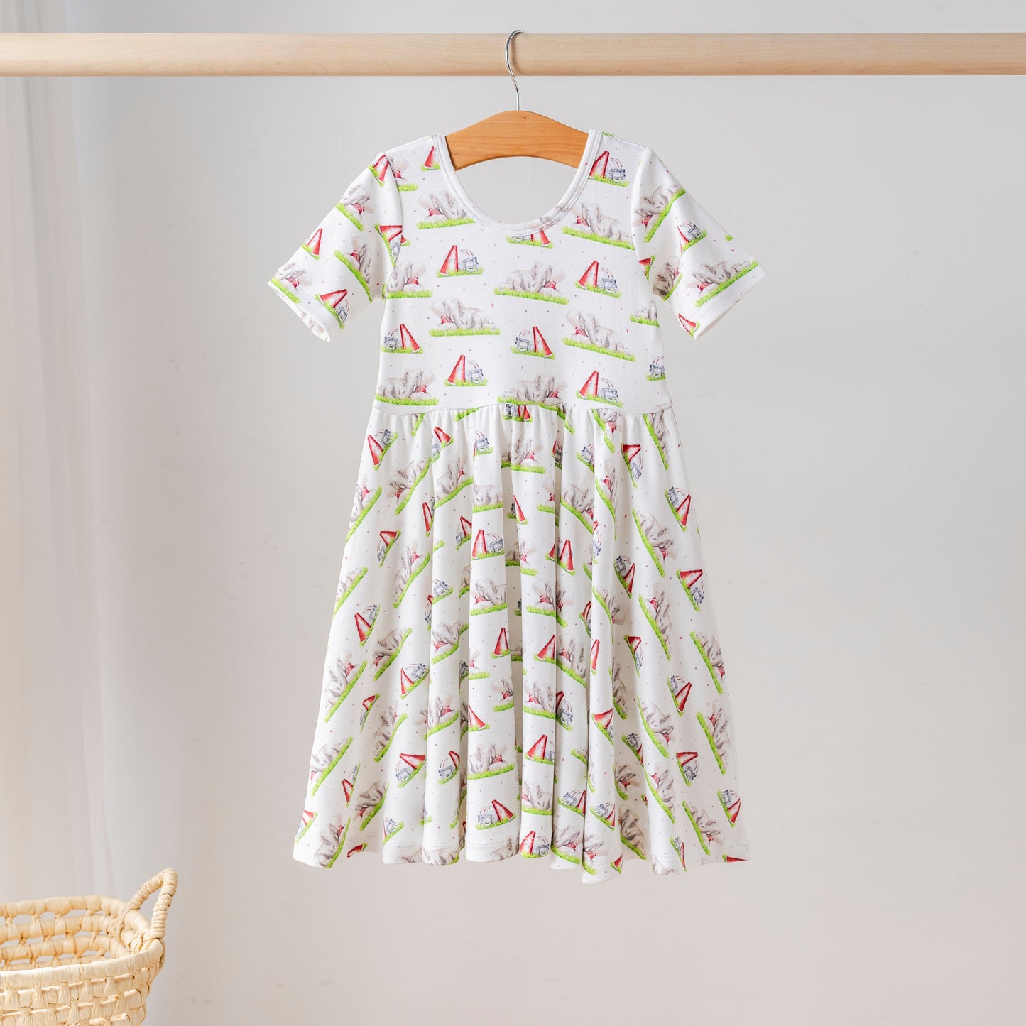 Mascot Mania in Alabama Organic Cotton Dress for Kids-Rogue Magnolia Custom Designs