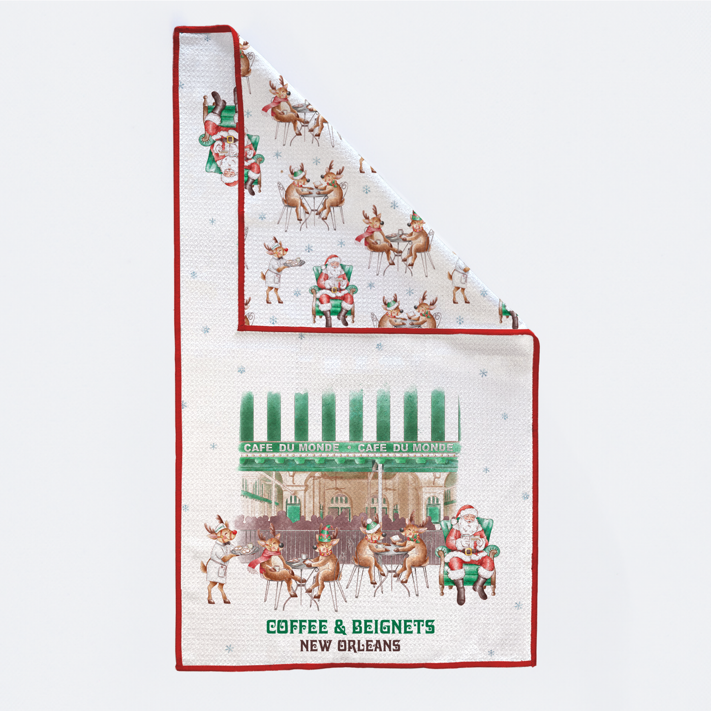 Breakfast with Santa Kitchen Towel-Rogue Magnolia Custom Designs