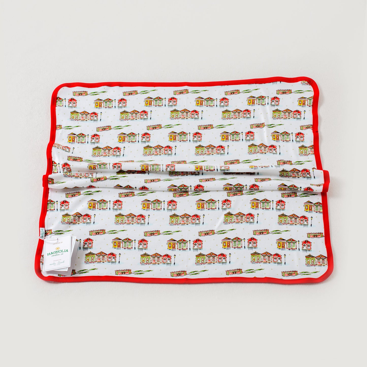 Bayou Wonderland Organic Cotton Christmas Baby Blanket-Rogue Magnolia Custom Designs
