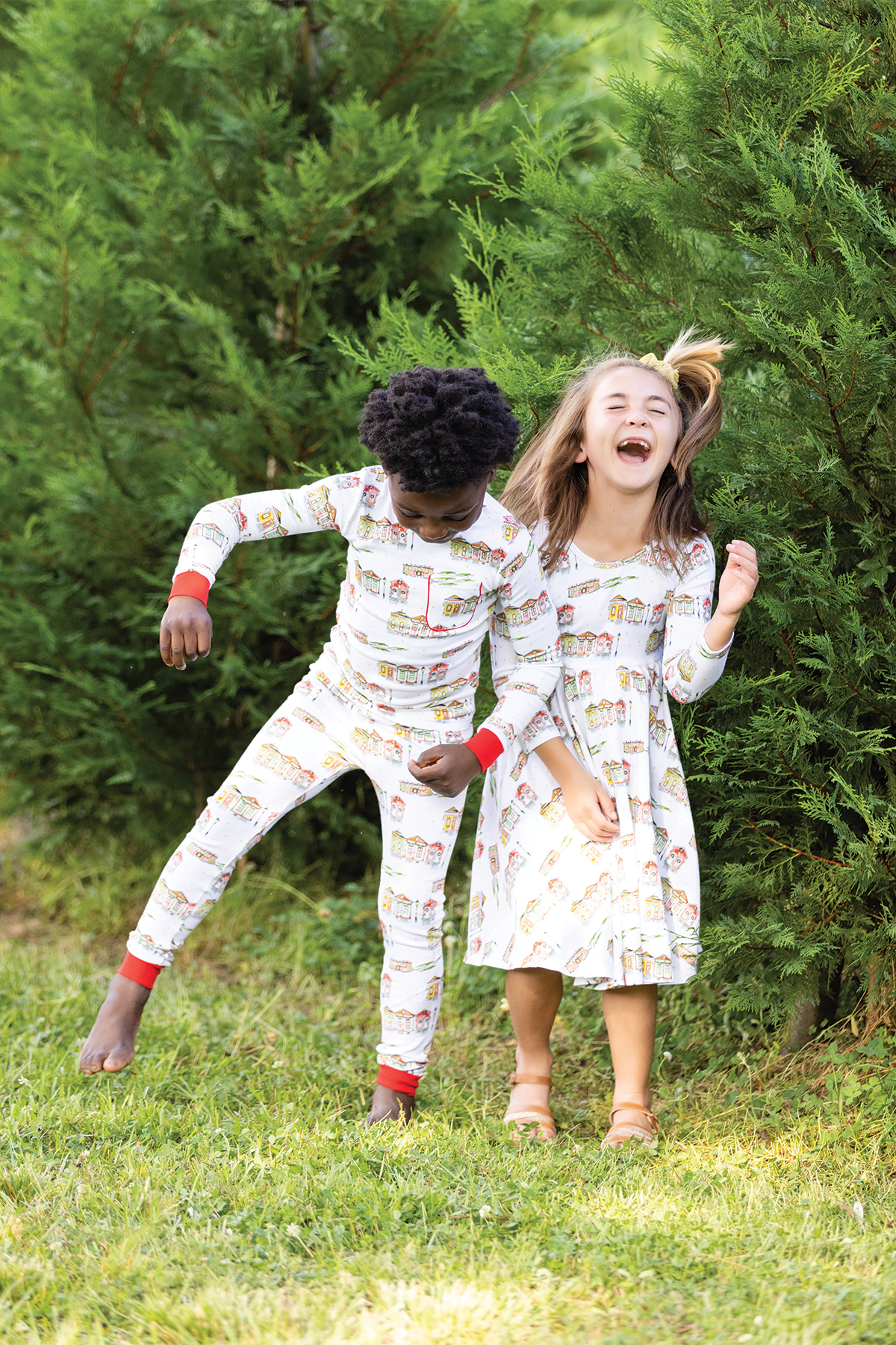 Bayou Wonderland Organic Cotton Christmas Dress for Kids-Rogue Magnolia Custom Designs