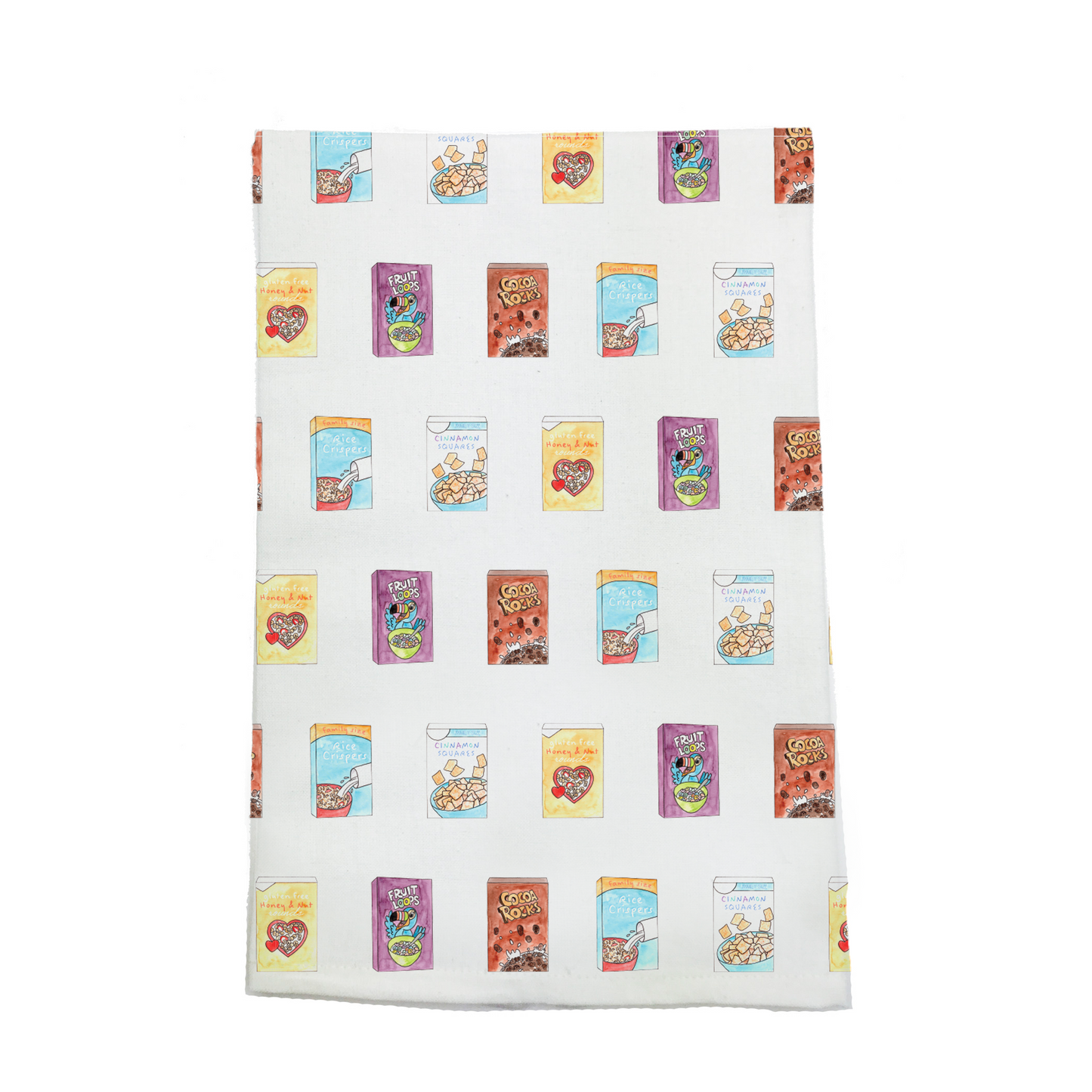 Cereal-sly Delicious Organic Cotton Kitchen Towel-Rogue Magnolia Custom Designs