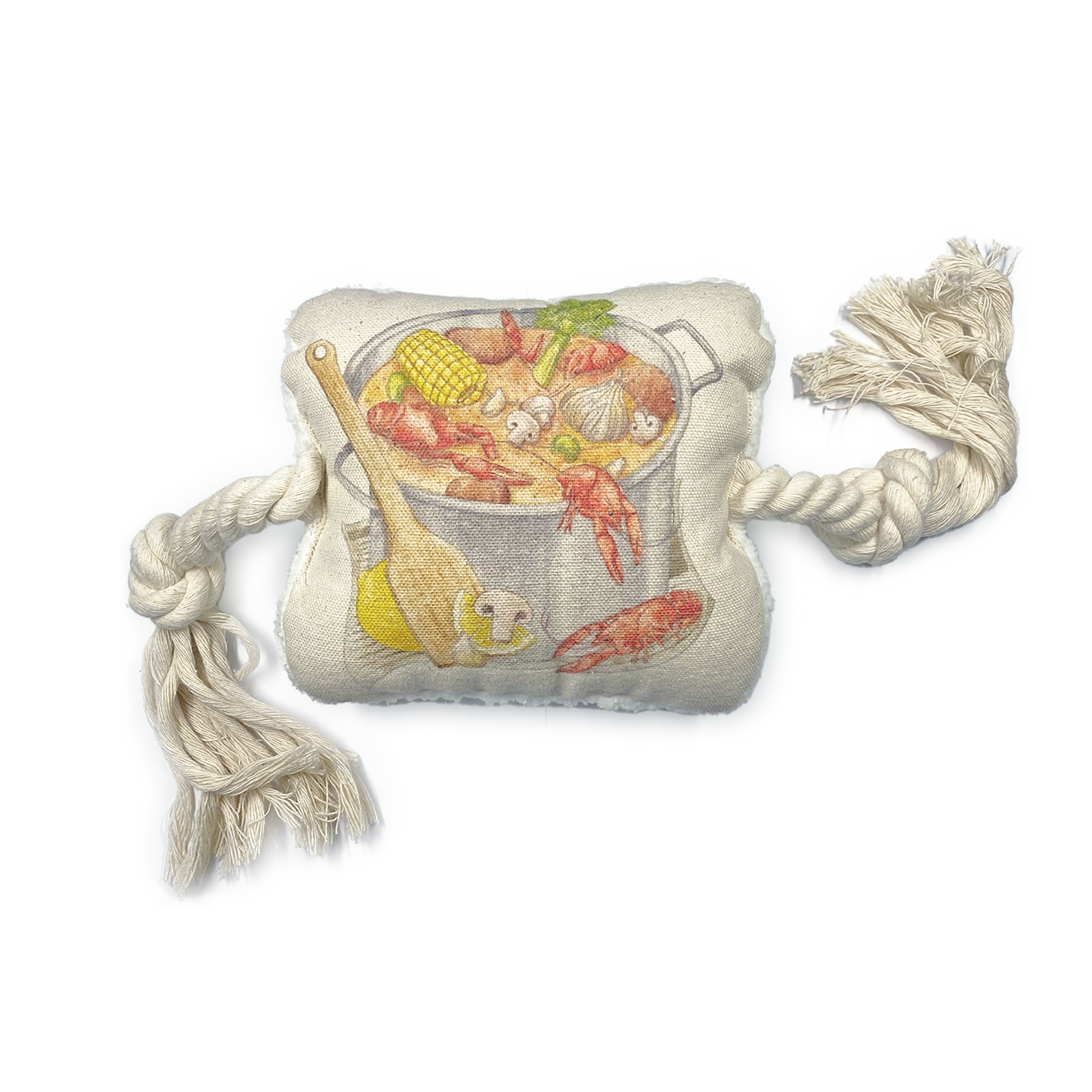 Crawfish Boil Dog Rope Toy-Rogue Magnolia Custom Designs
