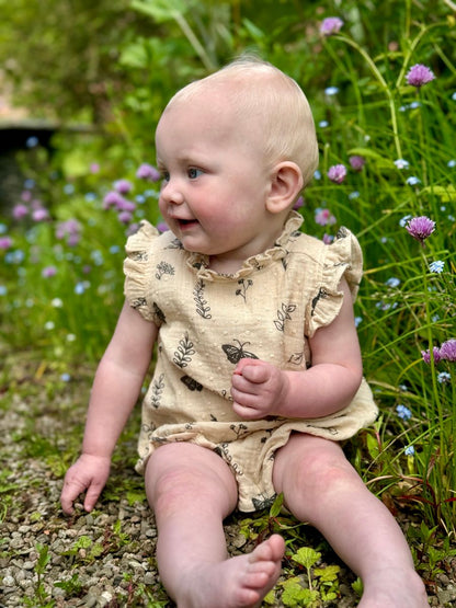 Odette Cream Floral Butterfly Bubble