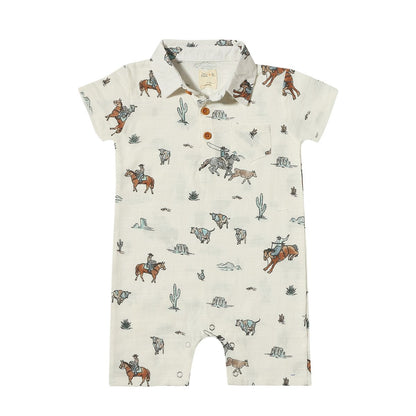 Finley Cowboy Romper