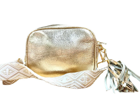 Metallic Crossbody Bag – Chic Girls’ & Tween Purse (4 Colors)