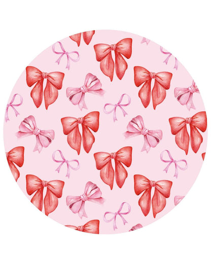 Red & Pink Bow Ruffled Zippered Footie | Bamboo Baby Sleeper