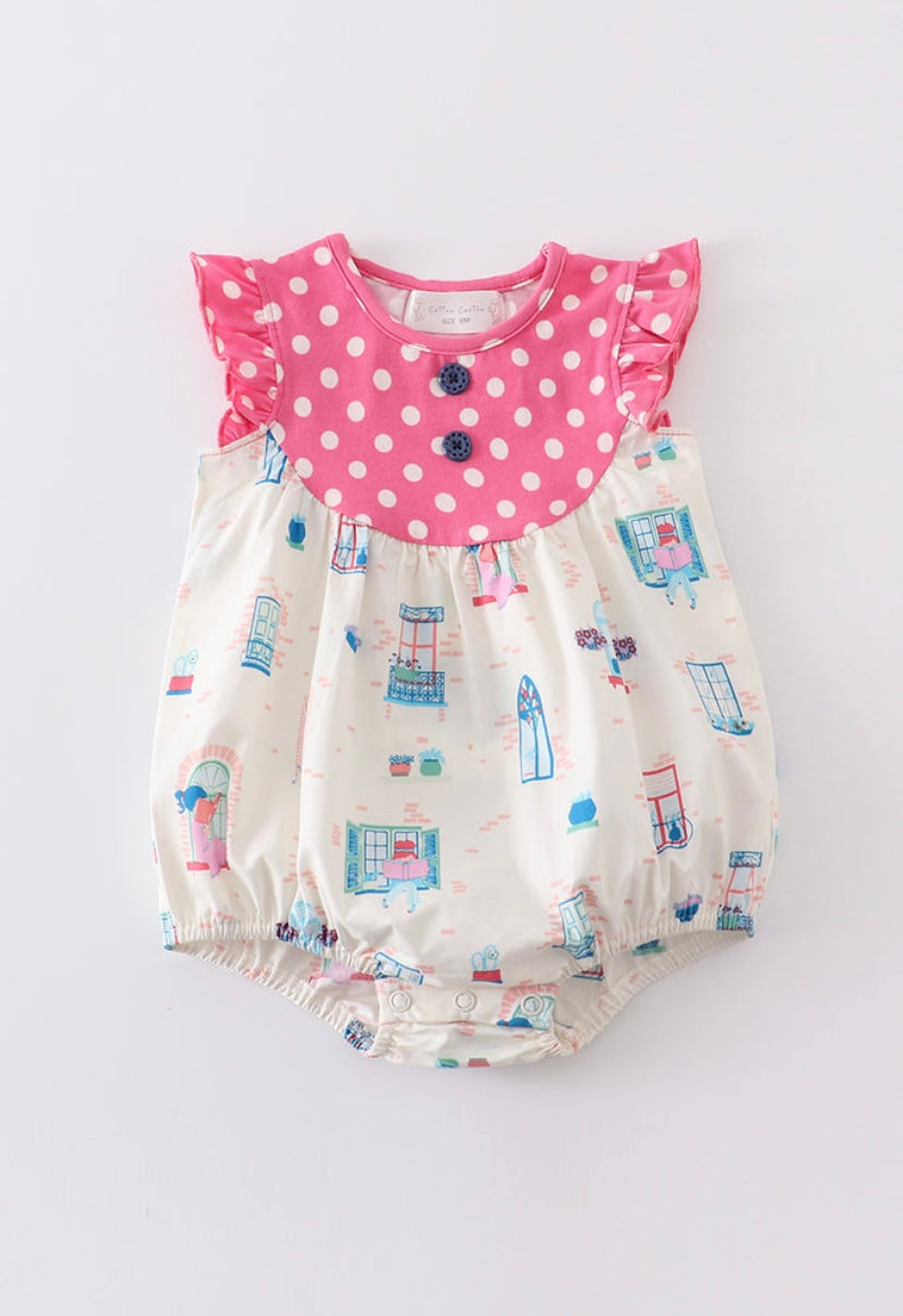 Platinum Balcony Bubble– Baby Girl Ruffle Bubble Outfit
