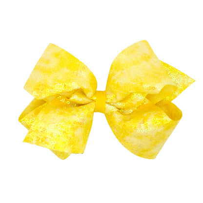 Tie Dye Ombre Sequined Bows (Multiple Colors Available)