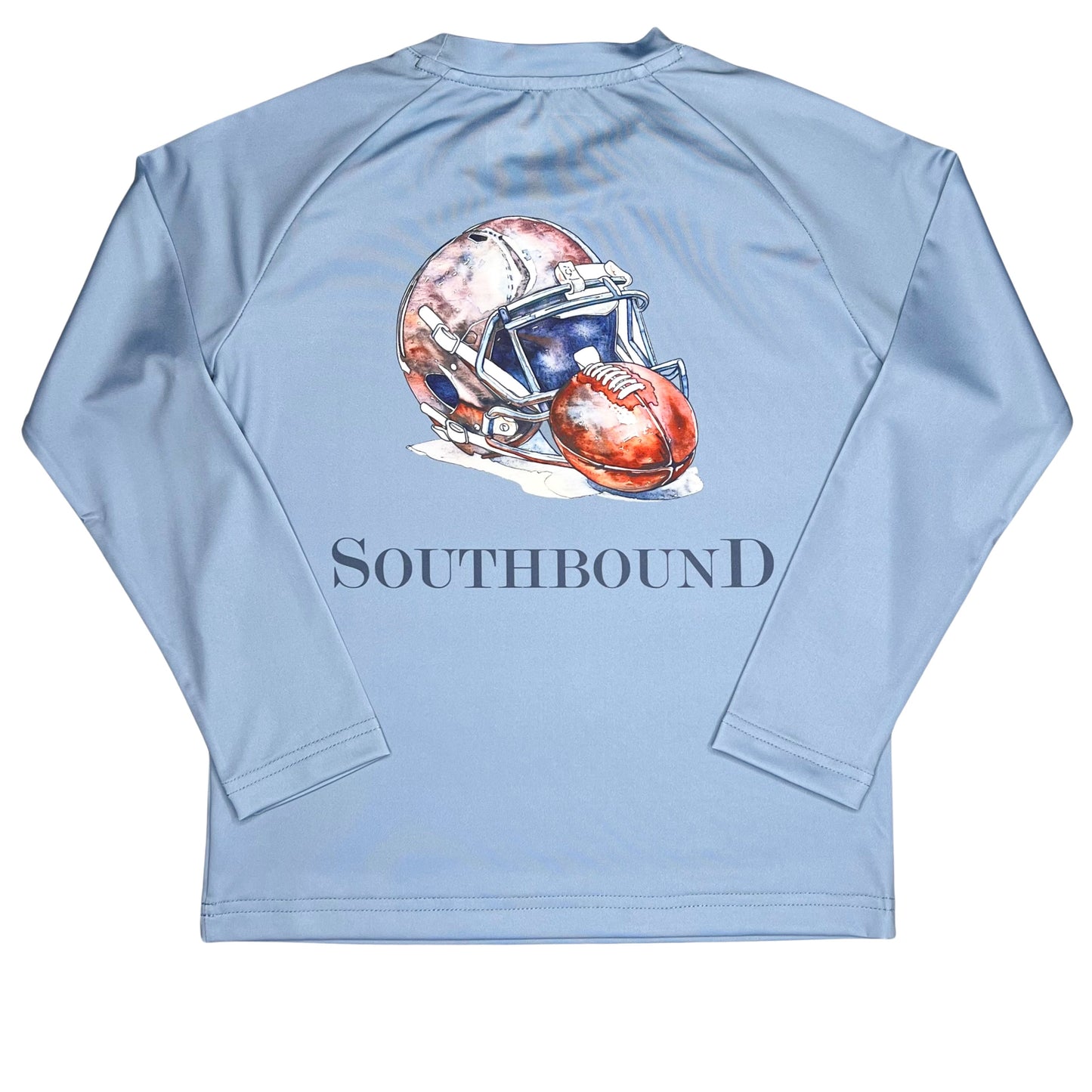 Football Helmet Performance Long Sleeve Shirt
