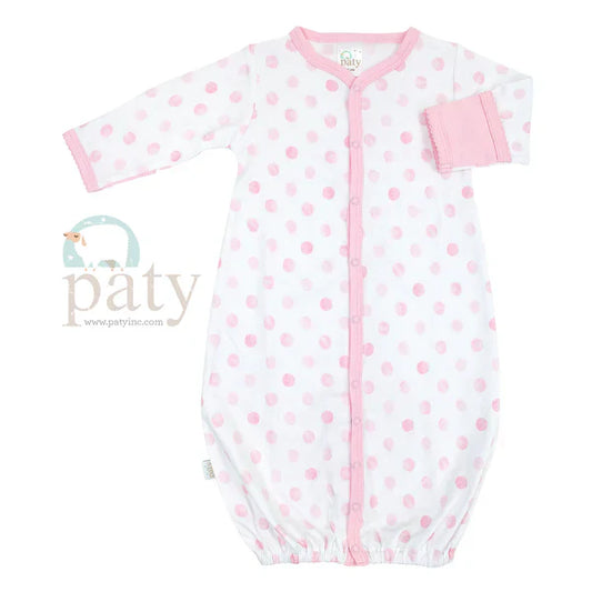 Pink Dots Pima Converter-Newborn