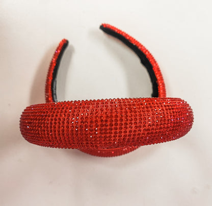 Rhinestone Headband-Red