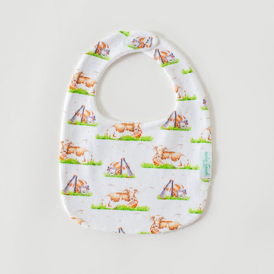 Mascot Mania in Texas Organic Cotton Baby Bib-Rogue Magnolia Custom Designs