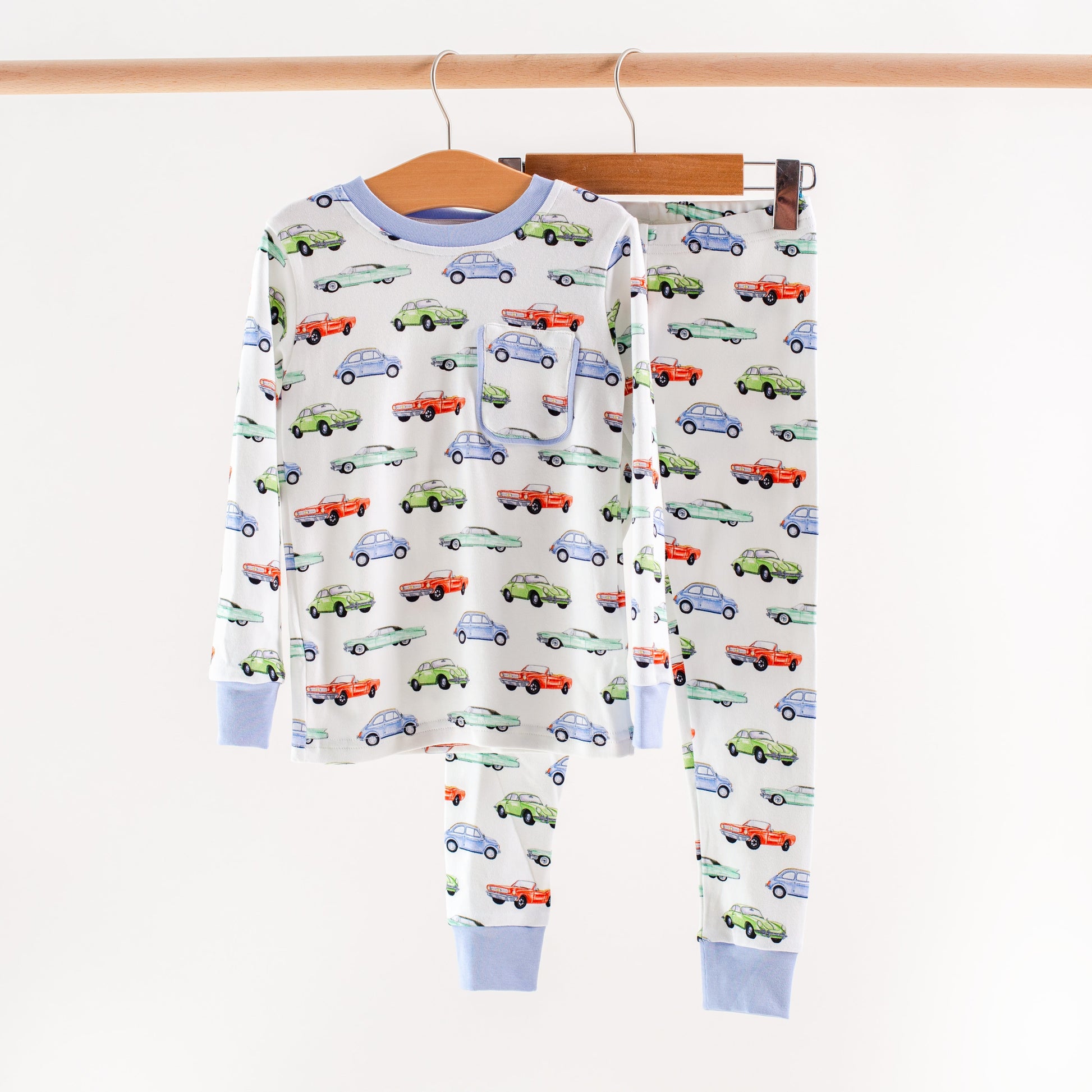 Vintage Road Trip Organic Cotton Kids Pajamas-Rogue Magnolia Custom Designs