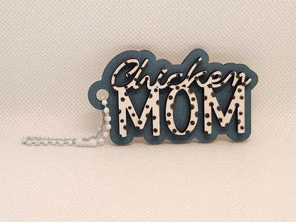 Chicken Mom Tag-Rogue Magnolia Custom Designs