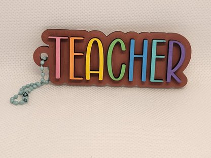 Teacher Bag Tag-Rogue Magnolia Custom Designs