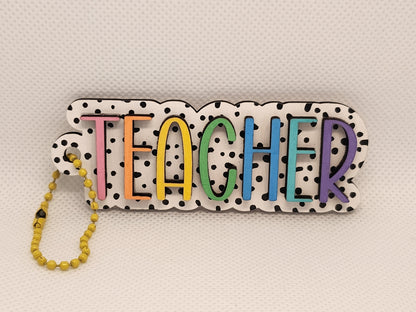 Teacher Bag Tag-Rogue Magnolia Custom Designs
