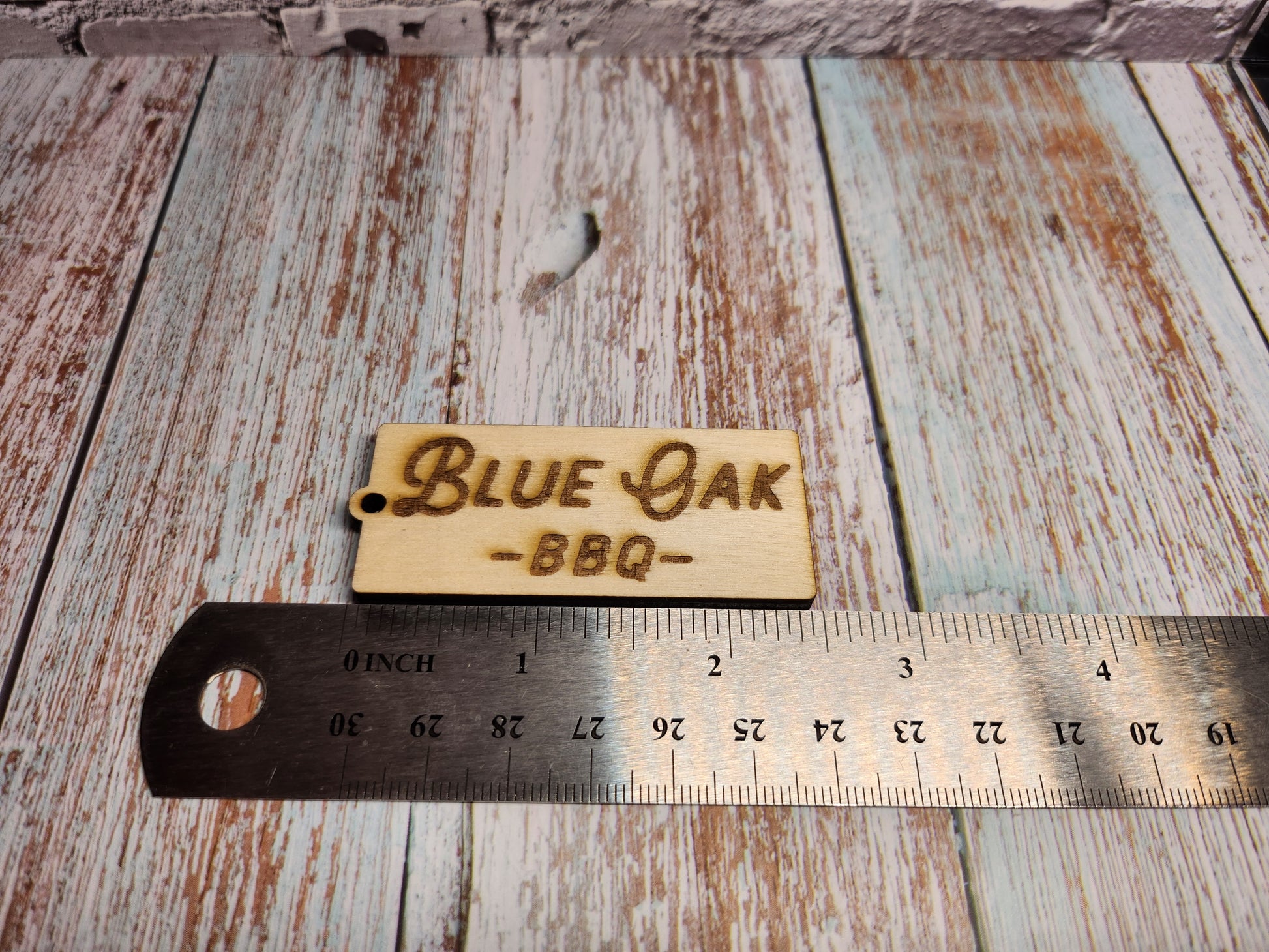 Blue Oak BBQ Keychains-Rogue Magnolia Custom Designs