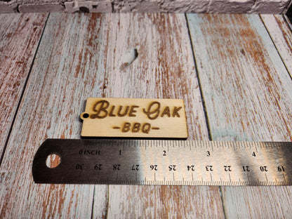 Blue Oak BBQ Keychains-Rogue Magnolia Custom Designs
