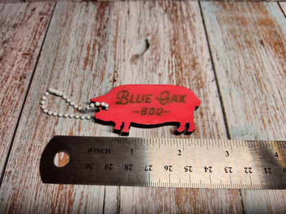 Blue Oak BBQ Keychains-Rogue Magnolia Custom Designs