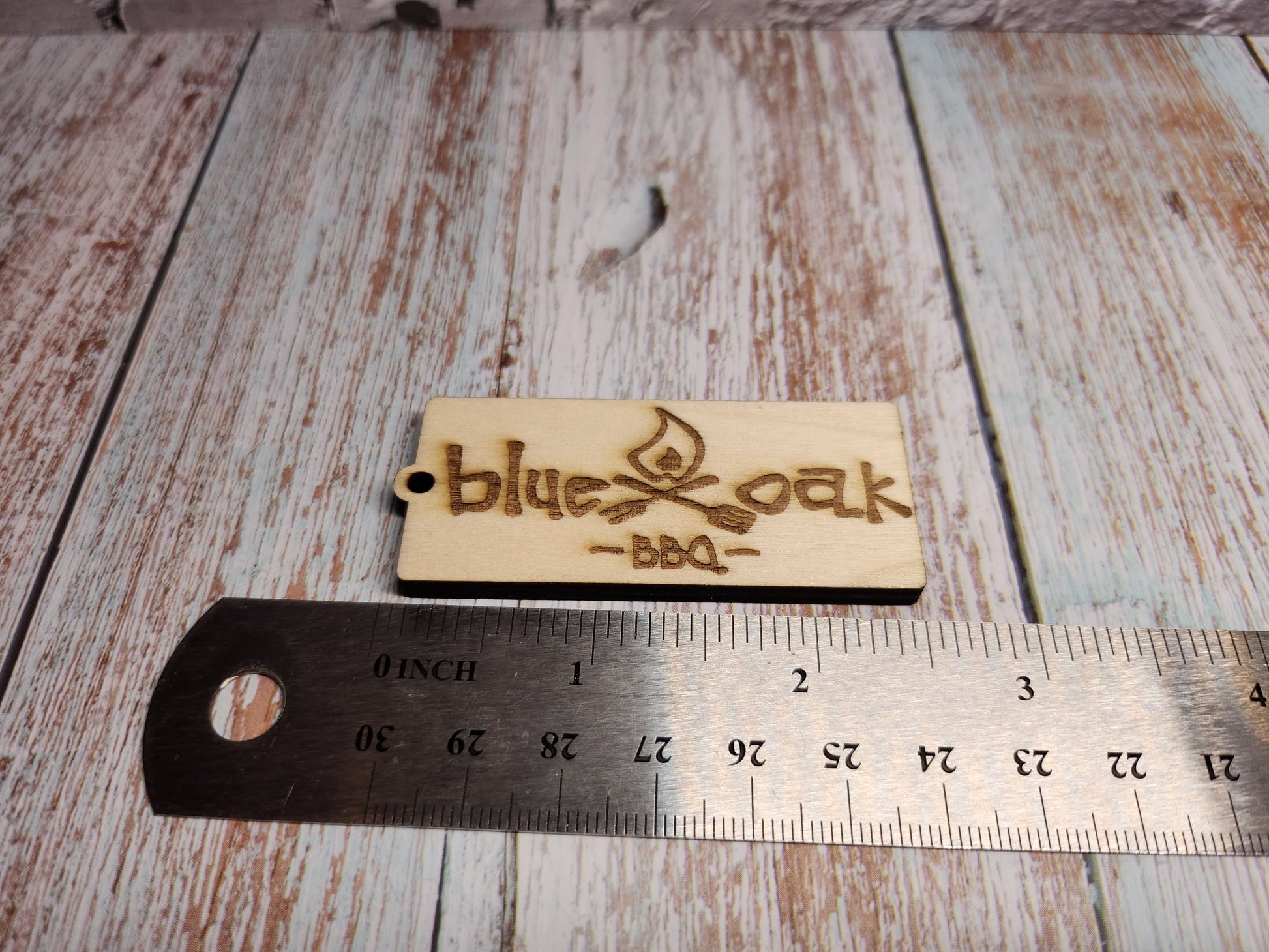 Blue Oak BBQ Keychains-Rogue Magnolia Custom Designs