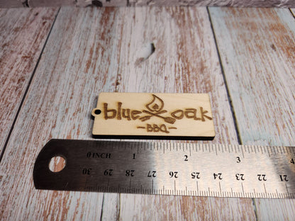 Blue Oak BBQ Keychains-Rogue Magnolia Custom Designs