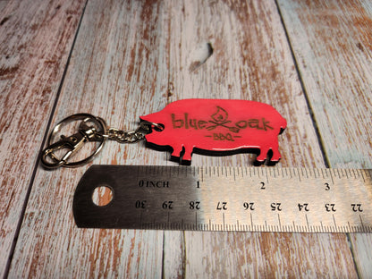 Blue Oak BBQ Keychains-Rogue Magnolia Custom Designs