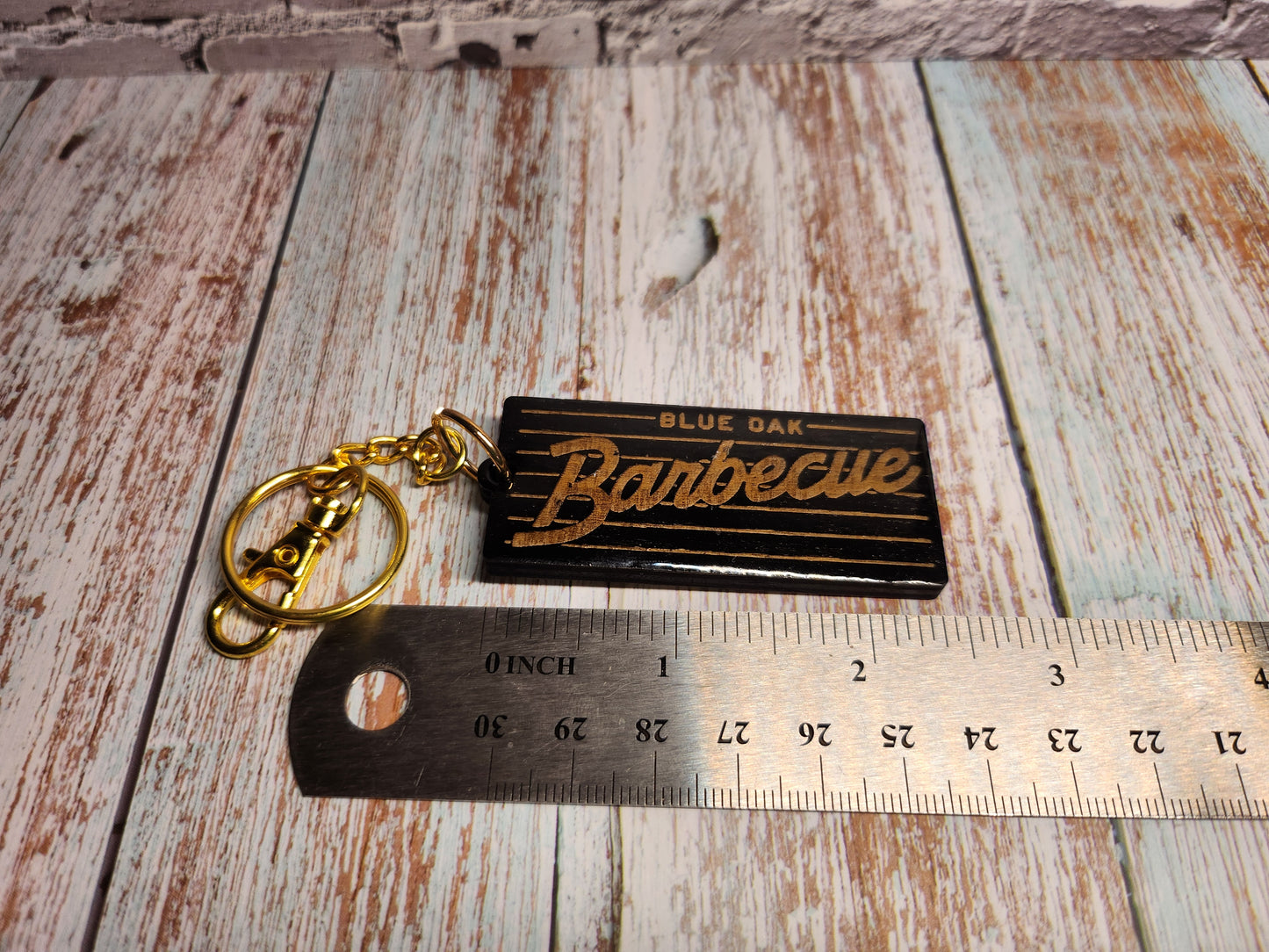 Blue Oak BBQ Keychains-Rogue Magnolia Custom Designs