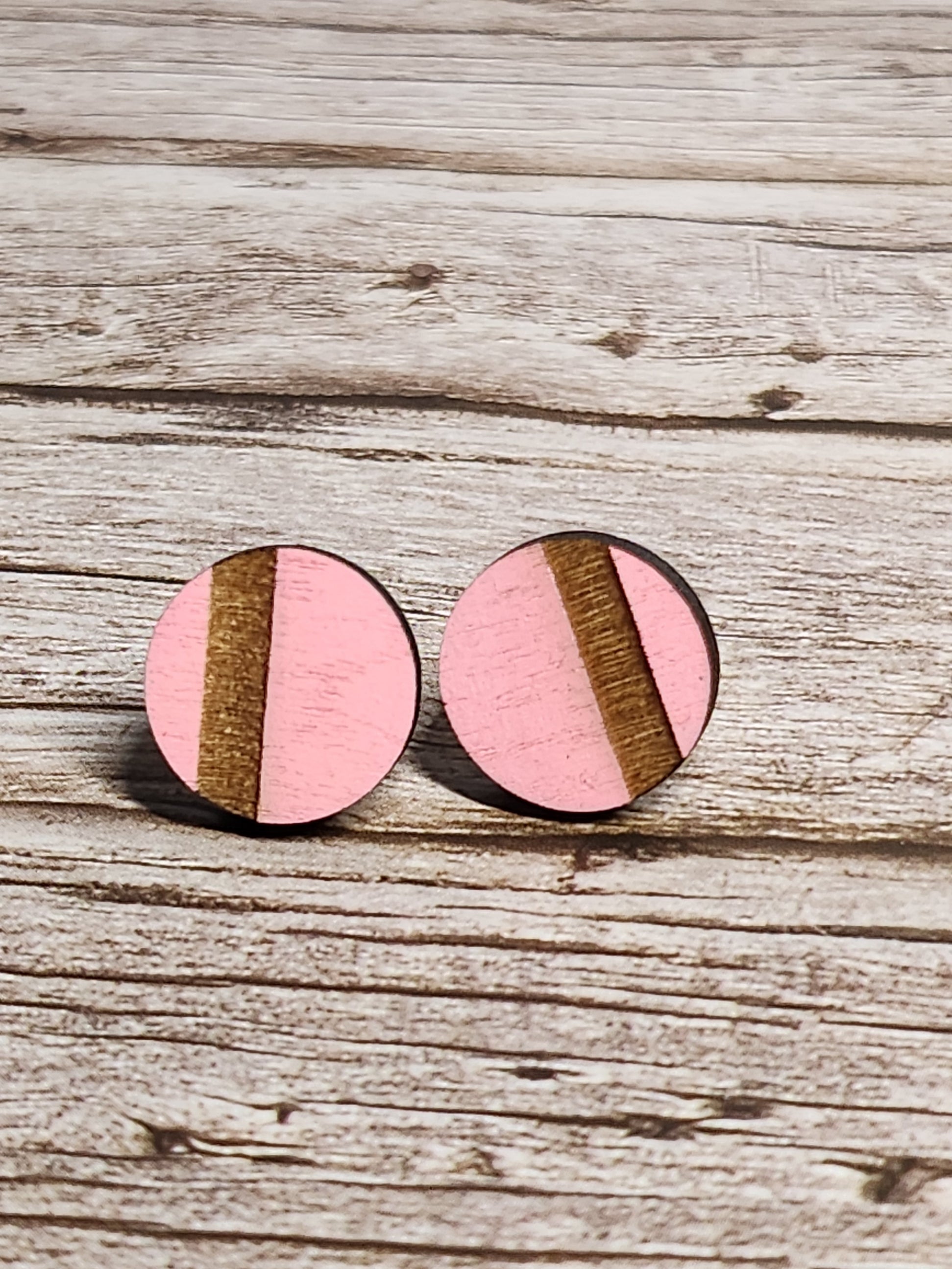 Lined Simplicity Stud Earrings-Rogue Magnolia Custom Designs