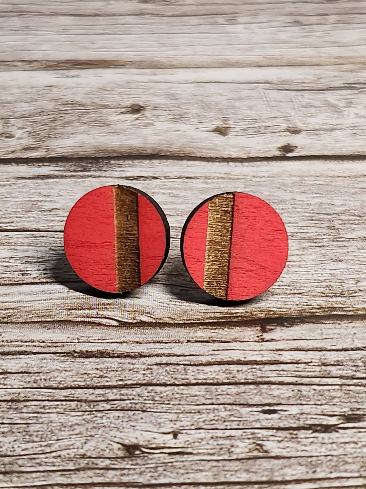 Lined Simplicity Stud Earrings-Rogue Magnolia Custom Designs