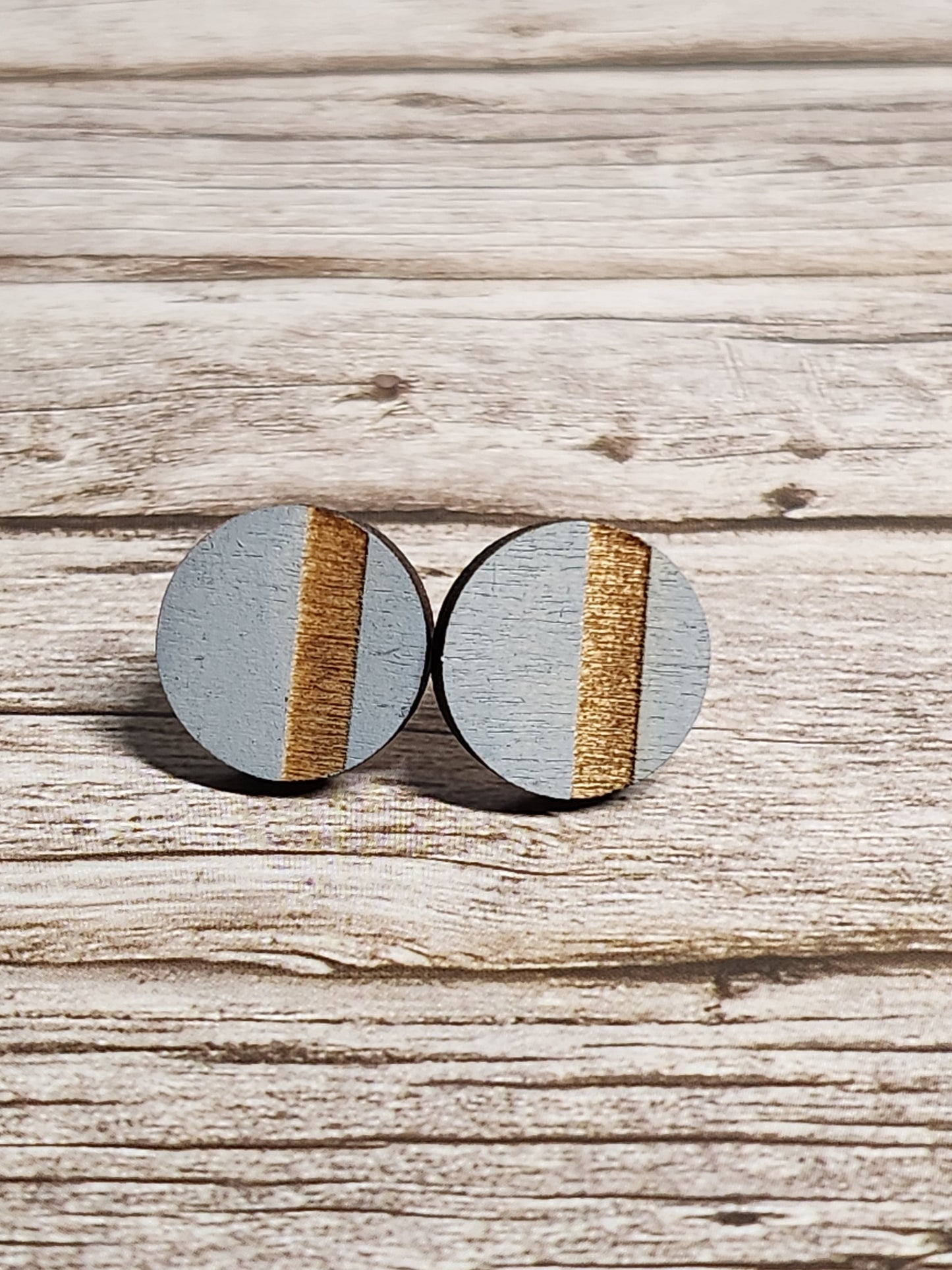Lined Simplicity Stud Earrings-Rogue Magnolia Custom Designs