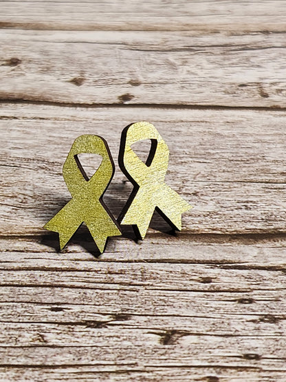 Awareness Ribbon Stud Earrings-Rogue Magnolia Custom Designs