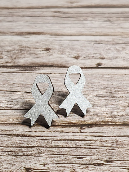 Awareness Ribbon Stud Earrings-Rogue Magnolia Custom Designs