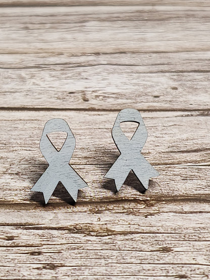 Awareness Ribbon Stud Earrings-Rogue Magnolia Custom Designs