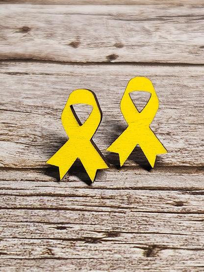Awareness Ribbon Stud Earrings-Rogue Magnolia Custom Designs